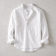 CAMISA YUTO HENLEY ESTILO MINIMALISTA · CONFORT DIARIO