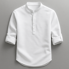 CAMISA HENLEY ROCCO ESTILO RELAJADO · ELEGANCIA ATEMPORAL