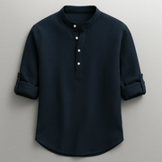 CAMISA HENLEY ROCCO ESTILO RELAJADO · ELEGANCIA ATEMPORAL