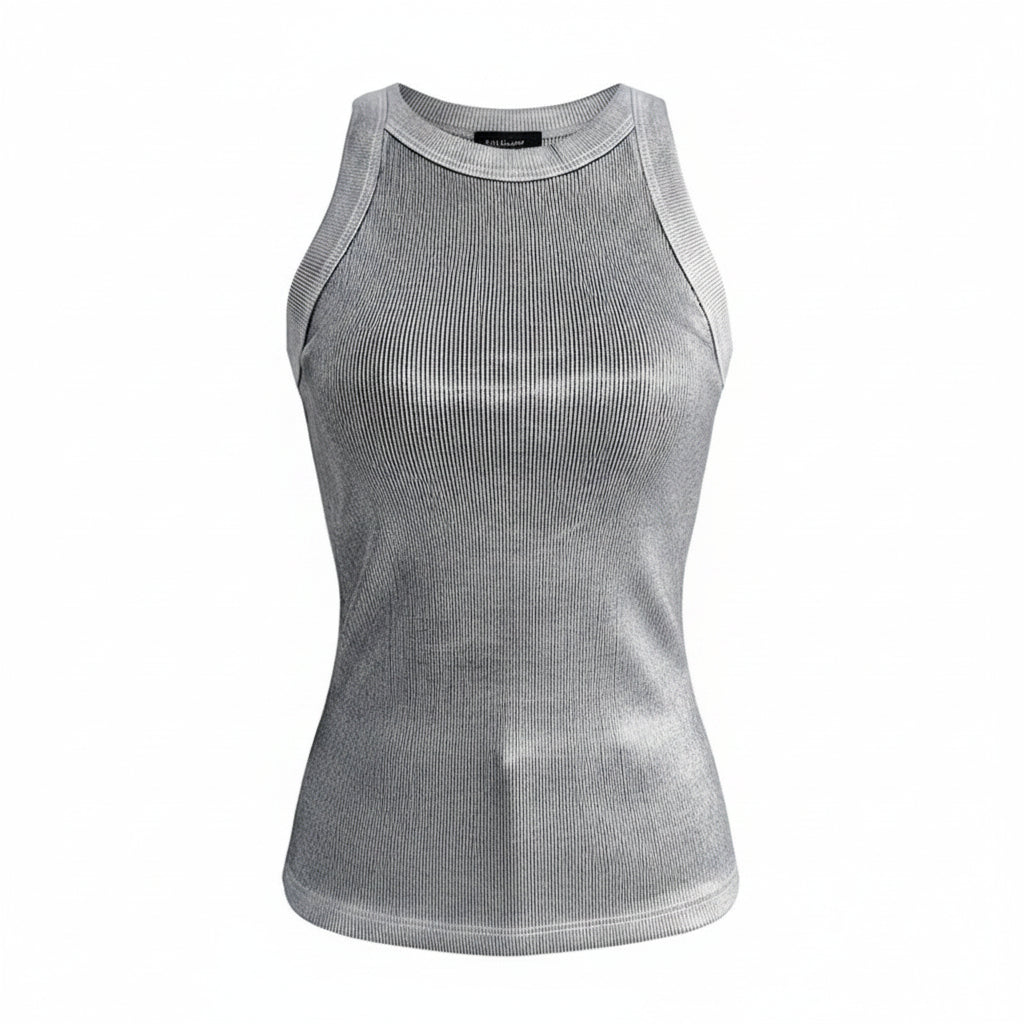 CAMISETA SIN MANGAS ESTILO MINIMALISTA · CONFORT DIARIO
