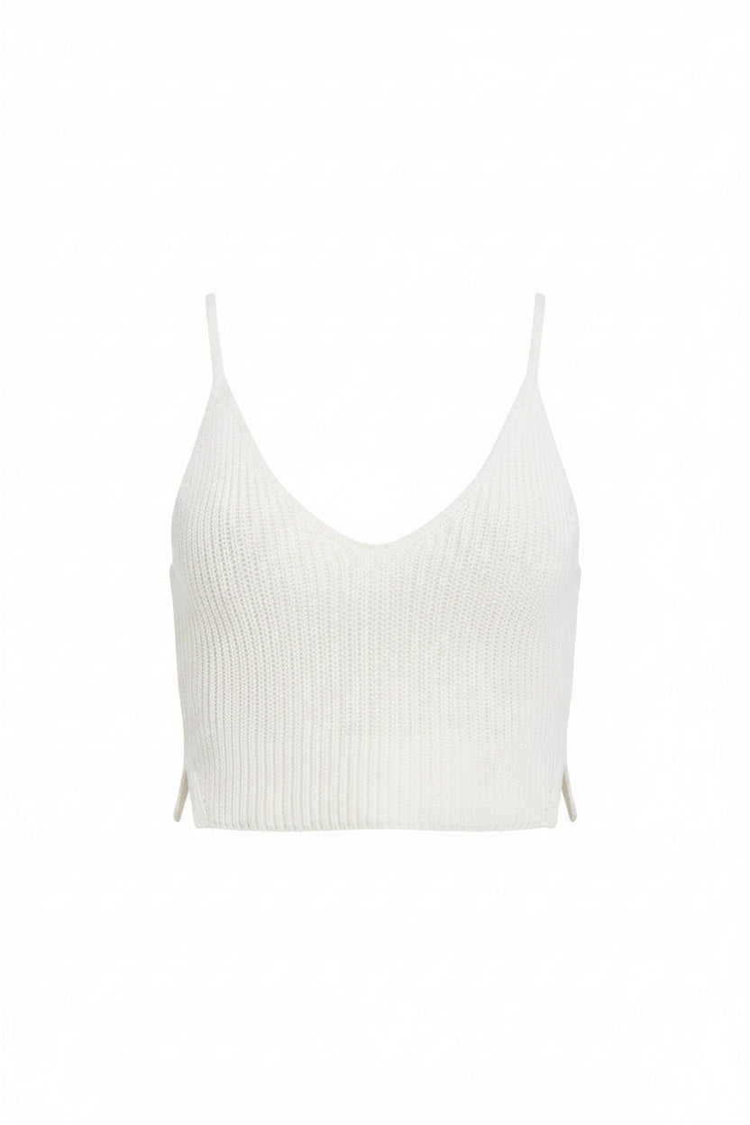 CAMISETA SIN MANGAS DISEÑO MINIMALISTA · AJUSTE MODERNO