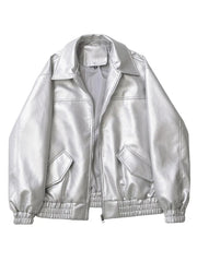 CHAQUETA RETRO MOTO IMITACIÓN CUERO · ESTILO VINTAGE MOTORCYCLE