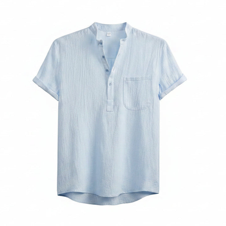 CAMISETA HENLEY KAI DE LINO