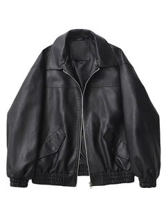 CHAQUETA RETRO MOTO IMITACIÓN CUERO · ESTILO VINTAGE MOTORCYCLE