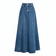 FALDA LARGA VAQUERA DENIM CLÁSICO · ESTILO CONTEMPORÁNEO