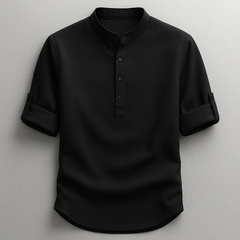 CAMISA HENLEY ROCCO ESTILO RELAJADO · ELEGANCIA ATEMPORAL