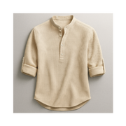 CAMISA HENLEY ROCCO ESTILO RELAJADO · ELEGANCIA ATEMPORAL