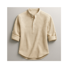 CAMISA HENLEY ROCCO ESTILO RELAJADO · ELEGANCIA ATEMPORAL