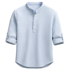 CAMISA HENLEY ROCCO ESTILO RELAJADO · ELEGANCIA ATEMPORAL
