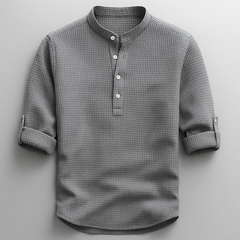 CAMISA HENLEY ROCCO ESTILO RELAJADO · ELEGANCIA ATEMPORAL