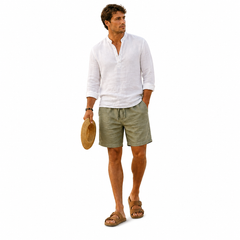 PANTALÓN CORTO AZURE FRESCURA REFINADA · ESTILO CONTEMPORÁNEO